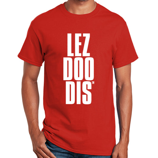 LezDooDis red unisex t-shirt